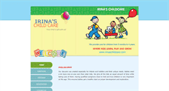 Desktop Screenshot of irinaschildcare.com
